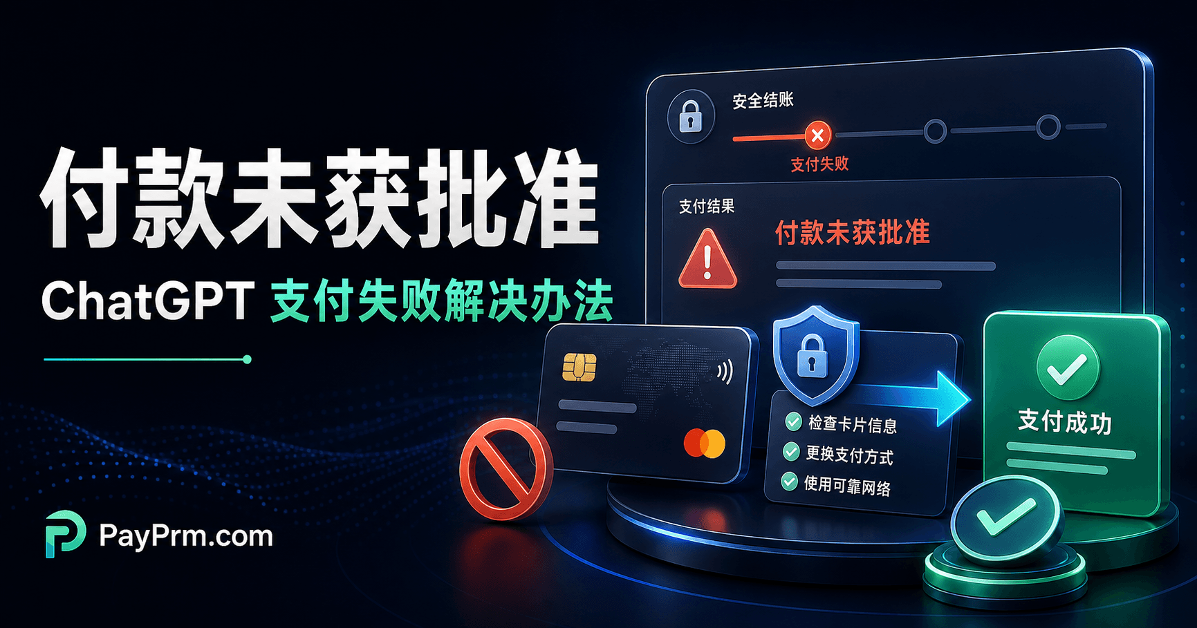【2026 年最新】ChatGPT 付款未获批准怎么办？国内用户支付失败原因和解决办法